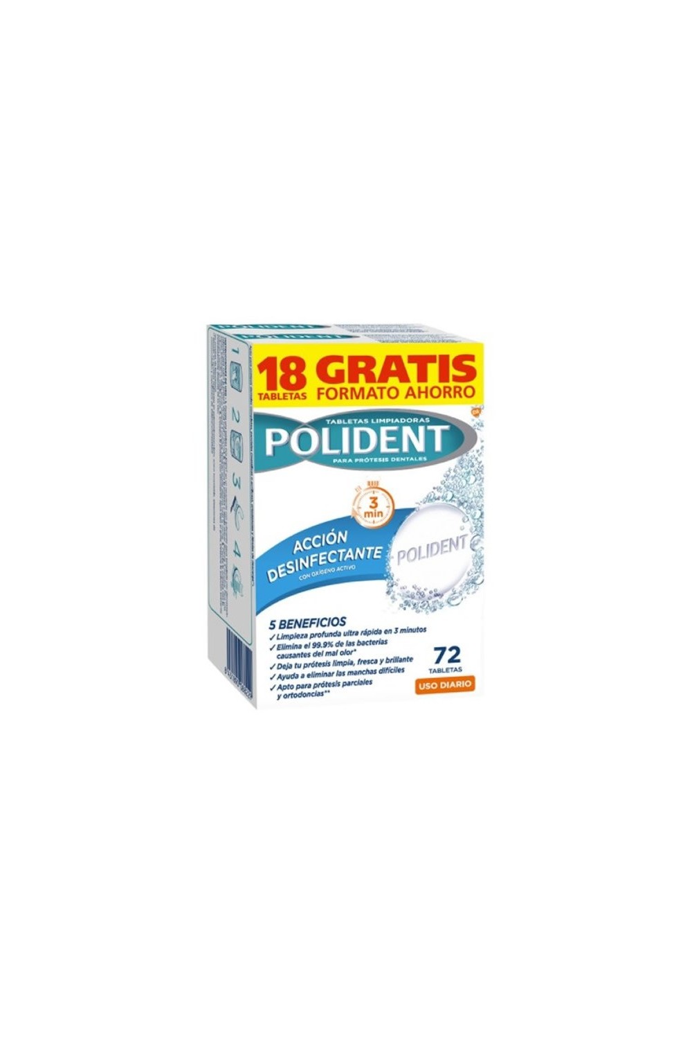 Polident Cleaning Tablets 72 Units