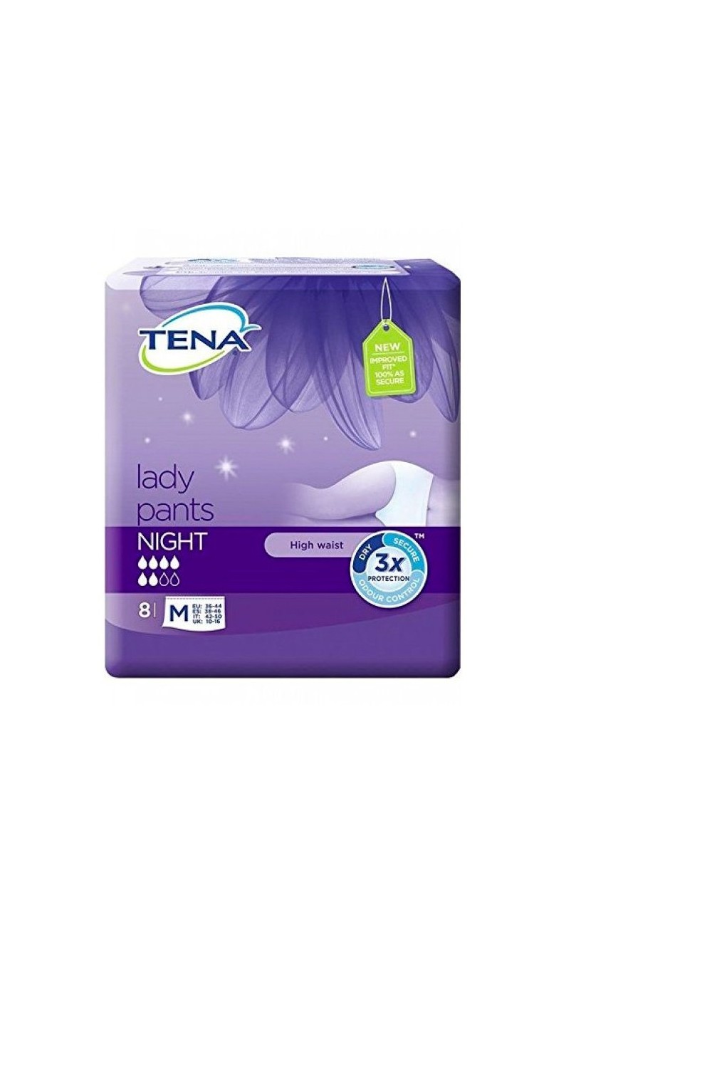 Tena Lady Pants Night Size M 8U