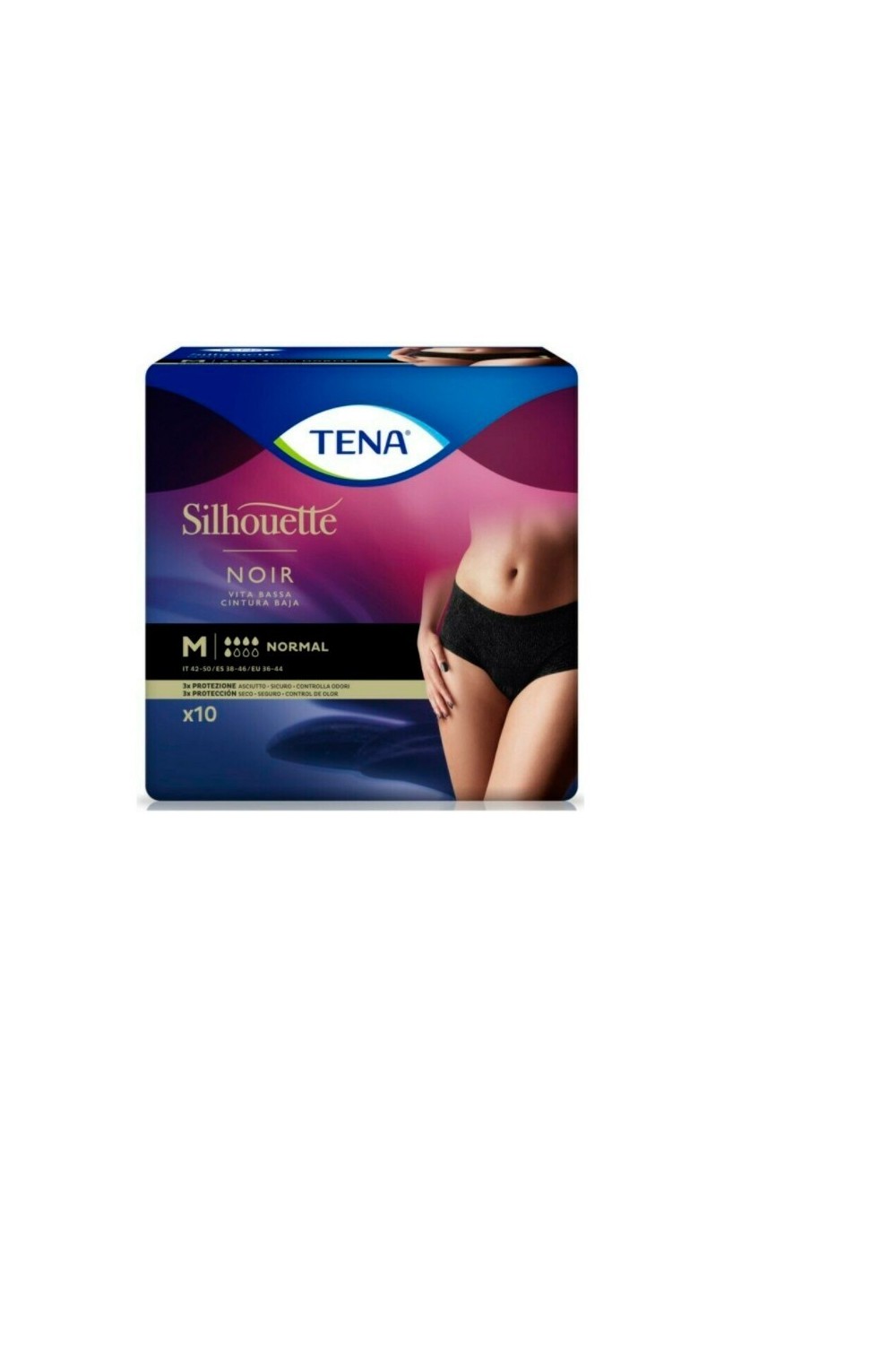 Tena Silhouette Normal Black M 10U