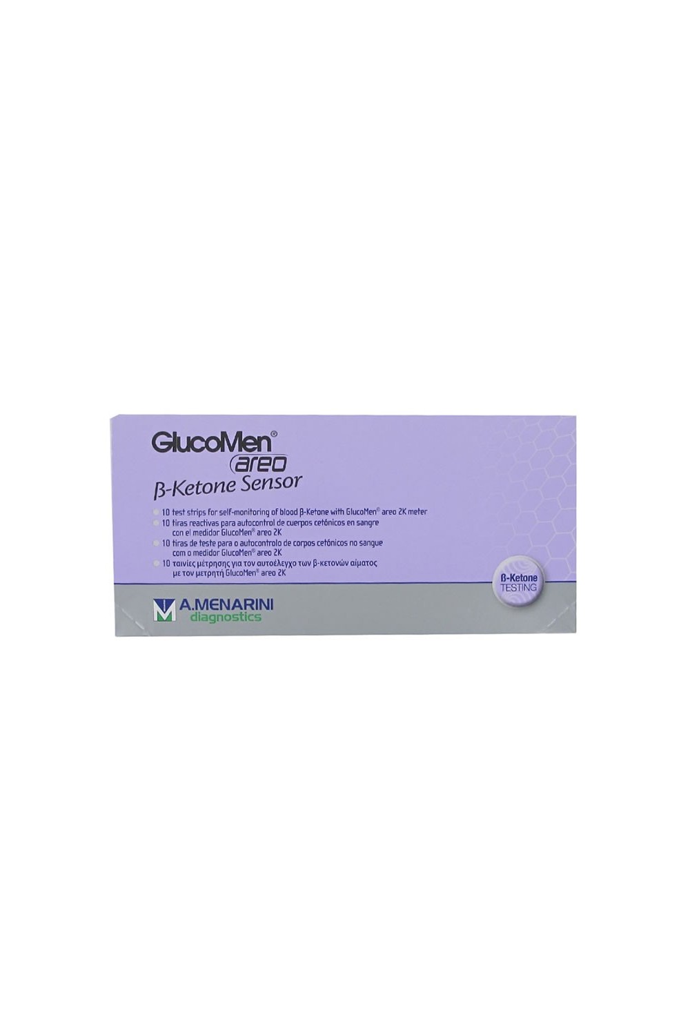 MENARINI - Glucomen Areo Sensor B-Ketone 10 Test Strips