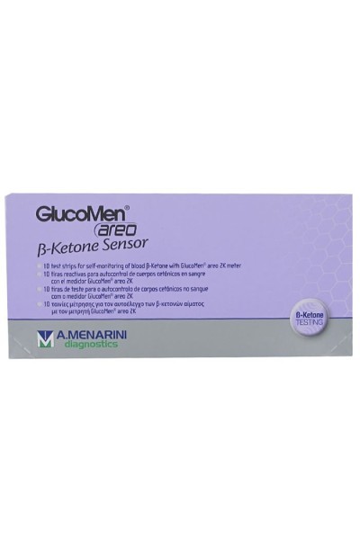 MENARINI - Glucomen Areo Sensor B-Ketone 10 Test Strips