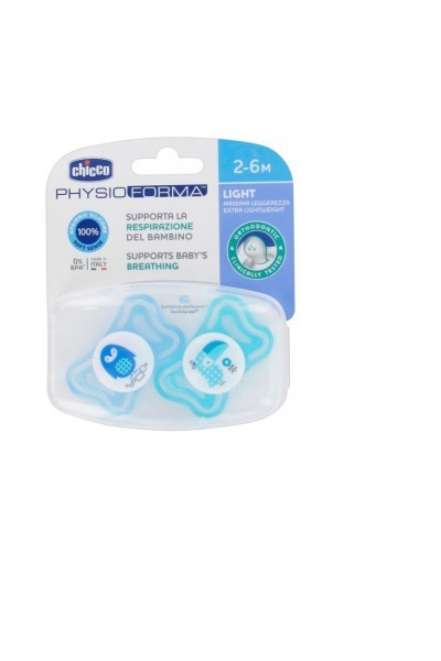 Chicco Pacifier Physio Light Blue 2-6M 2U