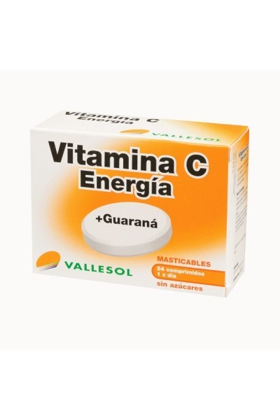 Vallesol Vitamin C + Guarana 24 Tablets