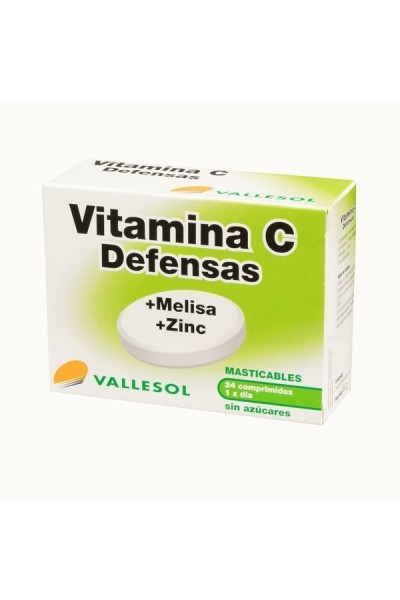 Vallesol Vitamin C +Lemon Balm +Zinc 24 Tablets