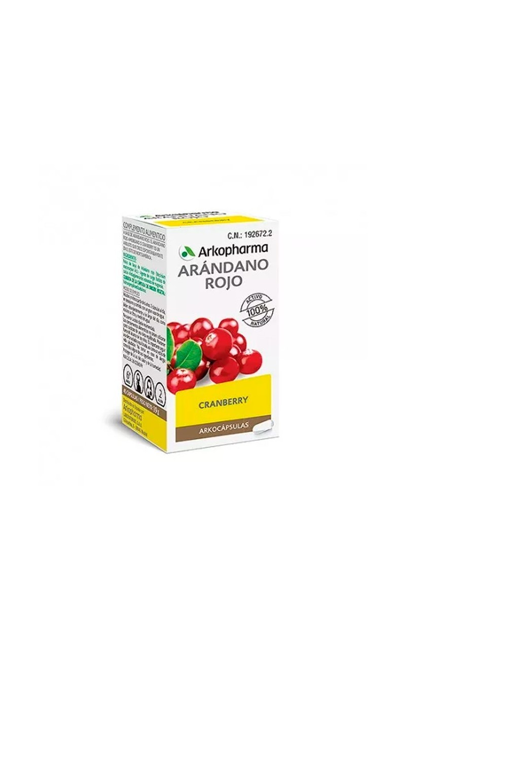 Arkopharma Arkocápsulas Cranberry Cranberries 45 Capsules