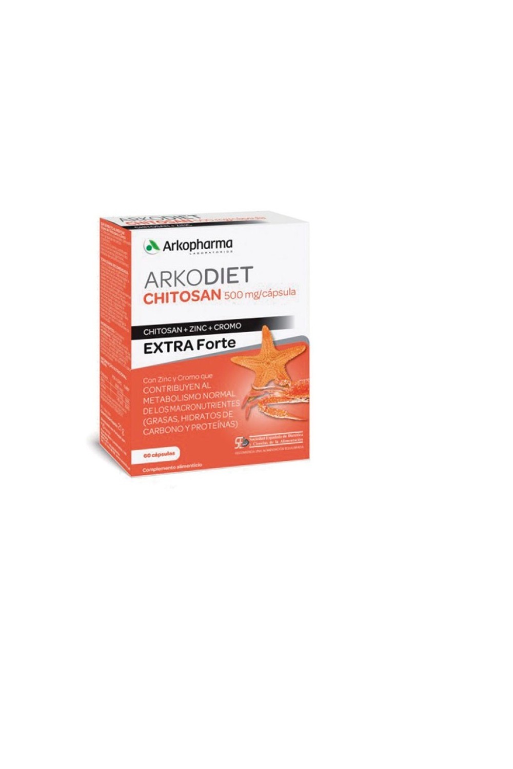 Arkopharma Chitosan Extra Forte 500mg 60 Capsules