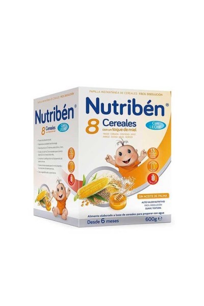 NUTRIBEN - Nutribén 8 Honey Cereals With Milk 600g