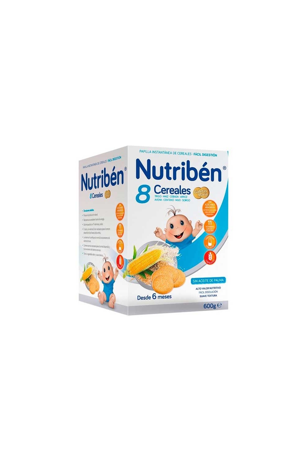 NUTRIBEN - Nutribén 8 Cereals Maria Crackers 600g
