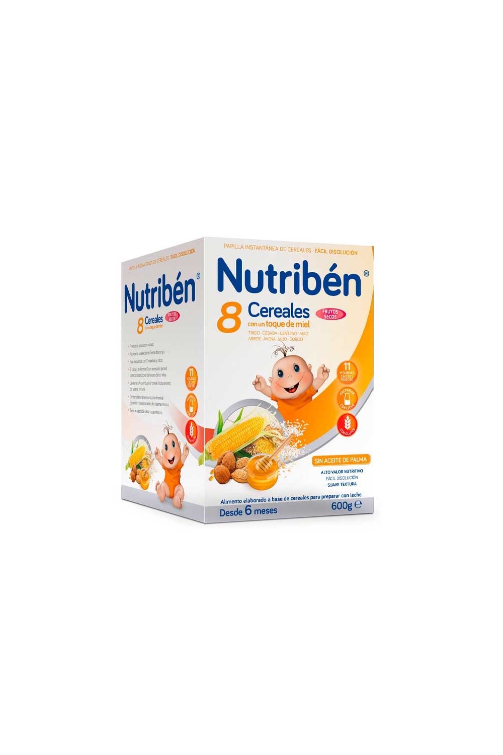 NUTRIBEN - Nutribén 8 Cereals, Honey and Nuts 600g