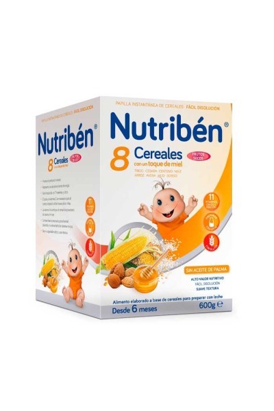 NUTRIBEN - Nutribén 8 Cereals, Honey and Nuts 600g