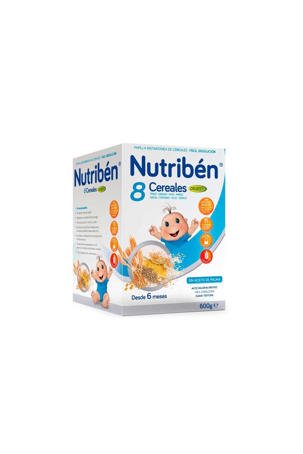 NUTRIBEN - Nutribén Papilla 8 Cereals Digest 600g