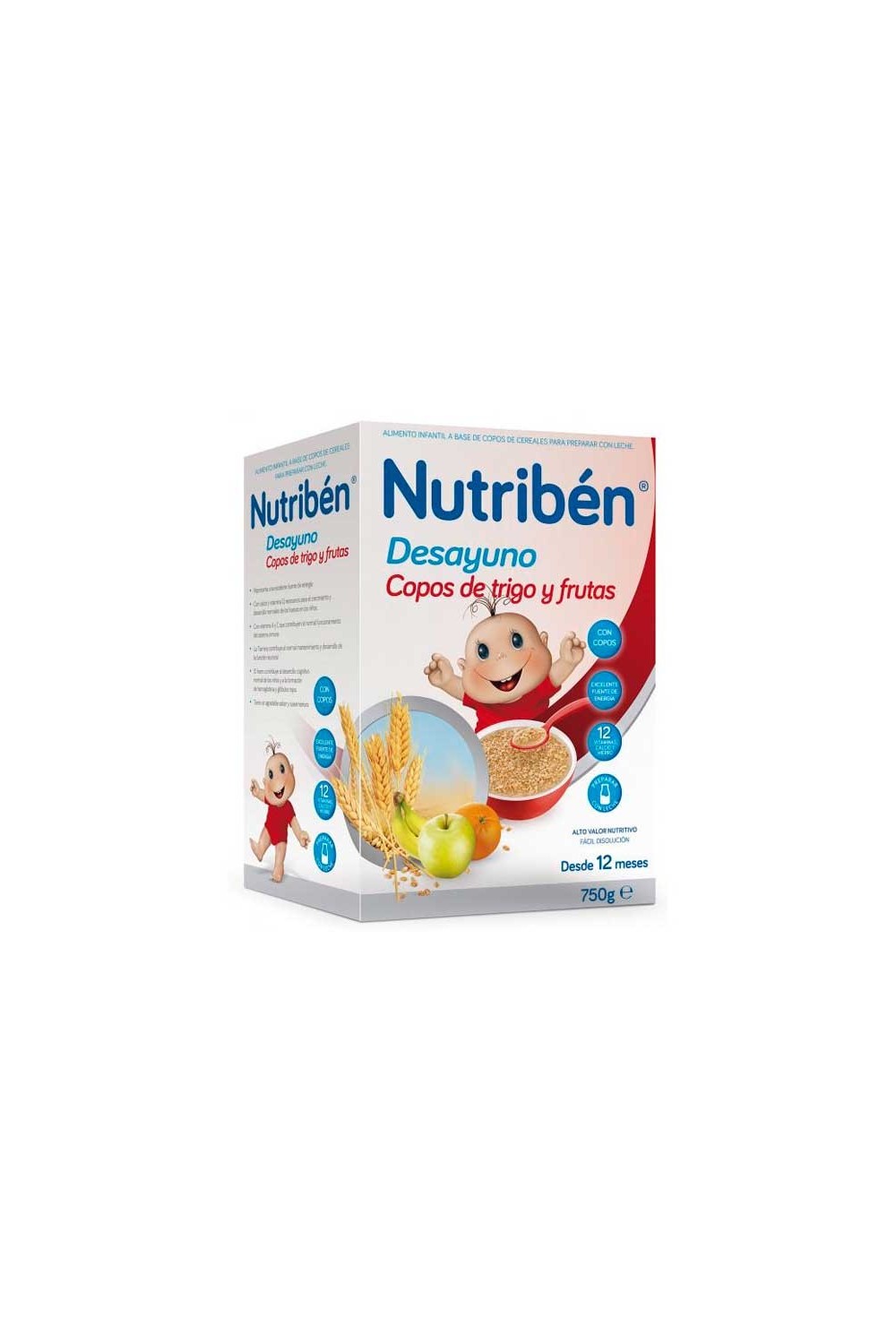 NUTRIBEN - Nutribén Breakfast Flakes Wheat Wheat Fruit 750g