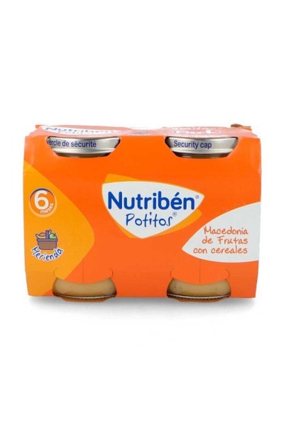 NUTRIBEN - Nutribén Potito Macedonia Fruit and Cereals 2x190g