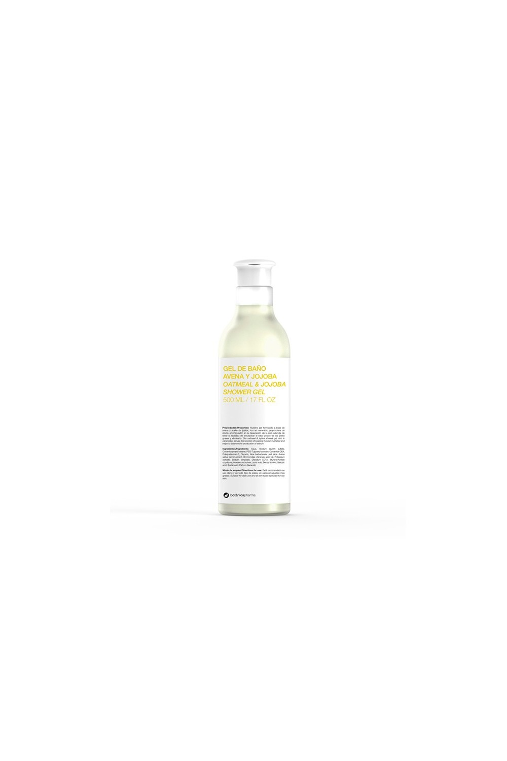 BOTÁNICAPHARMA - Botánicapharma Oatmeal Jojoba Bath Gel 500ml