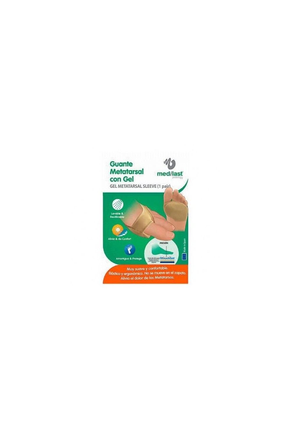 Guante Metatarsal Medilast Talla S