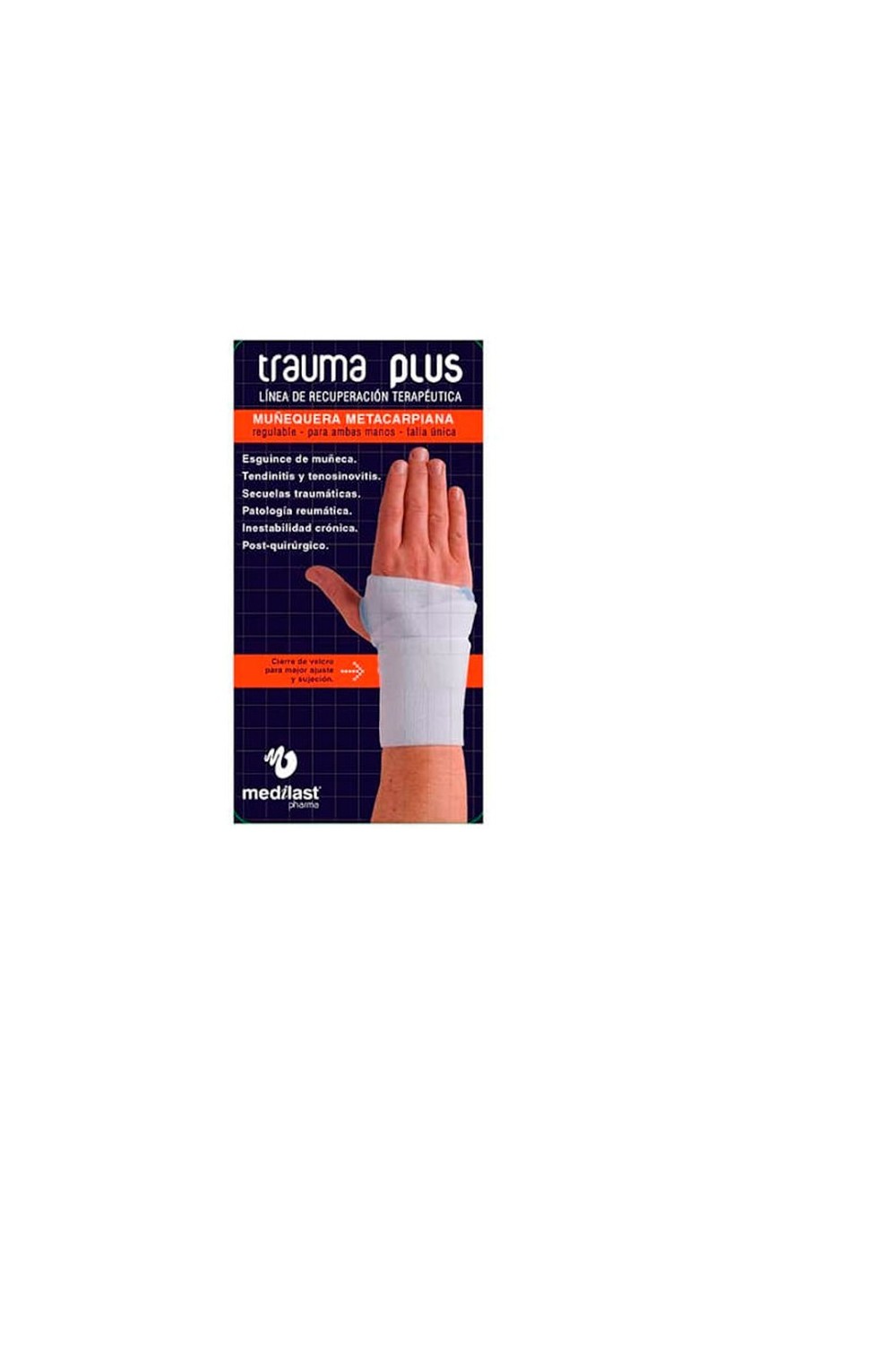 Medilast Metacarpal Wrist Orthosis Trauma Plus White