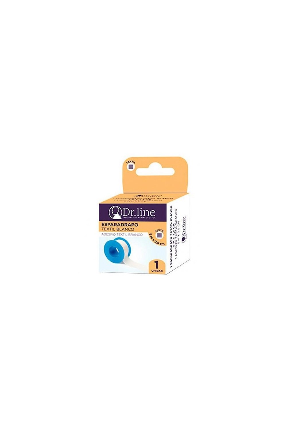 Dr. Line White Textile Tape 5x2,5cm X12