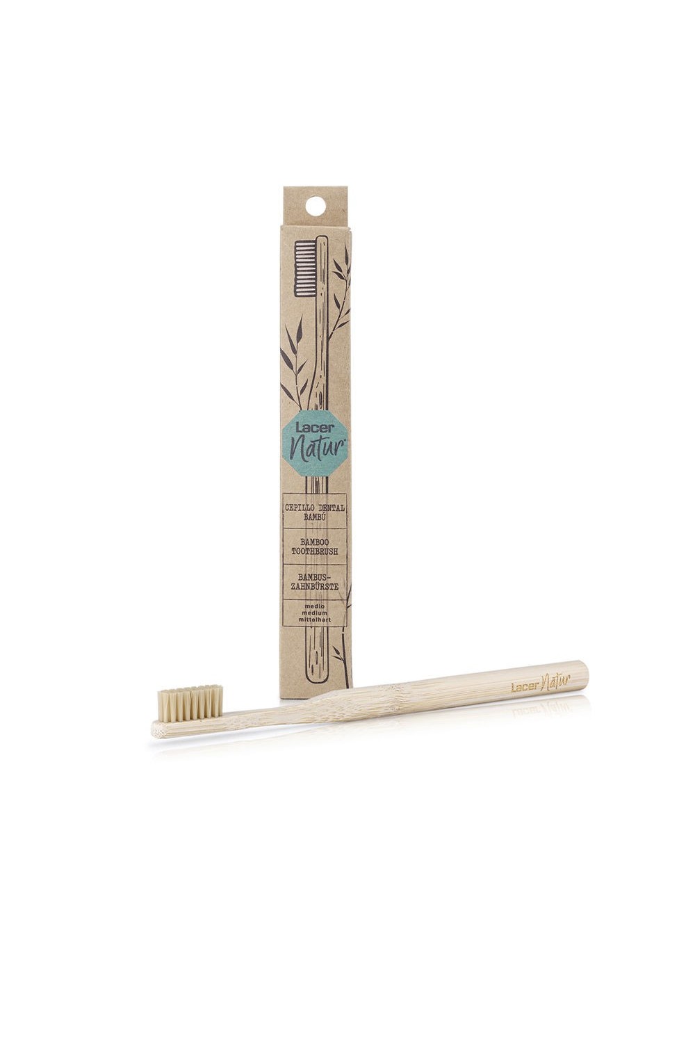 Lacer Natur Bamboo Medium Adult Toothbrush 1U