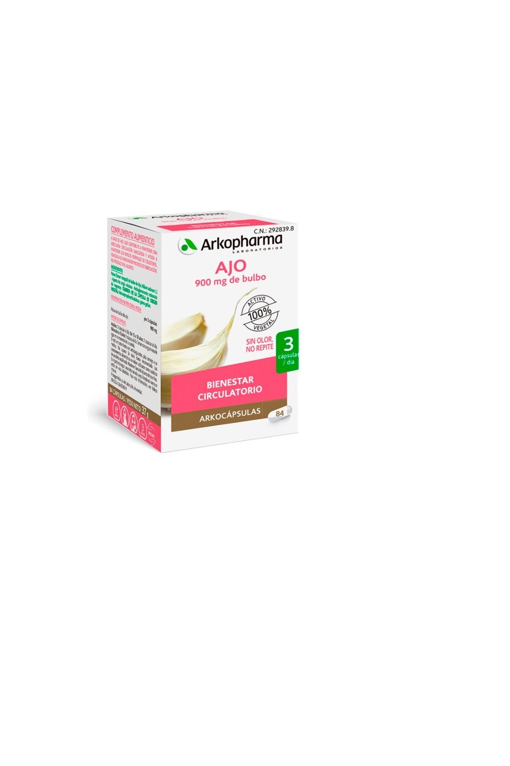 Arkopharma Arkocapsulas Garlic 84 Capsules