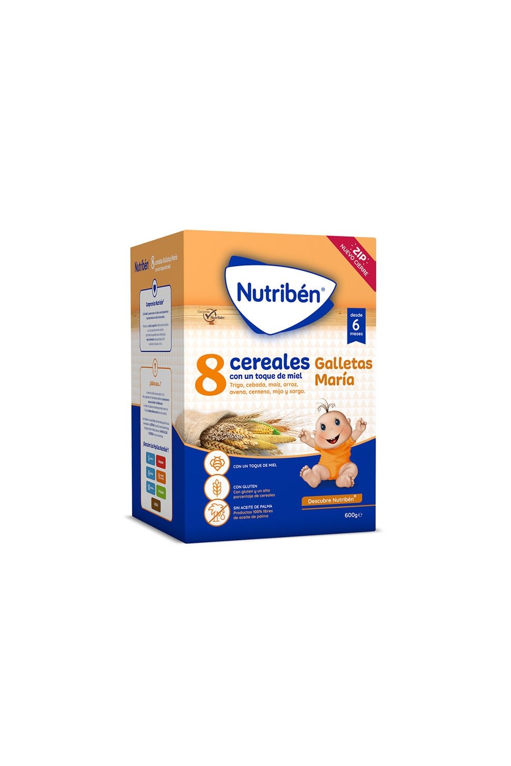 Nutriben 8 Cereals Honey Biscuits 600g