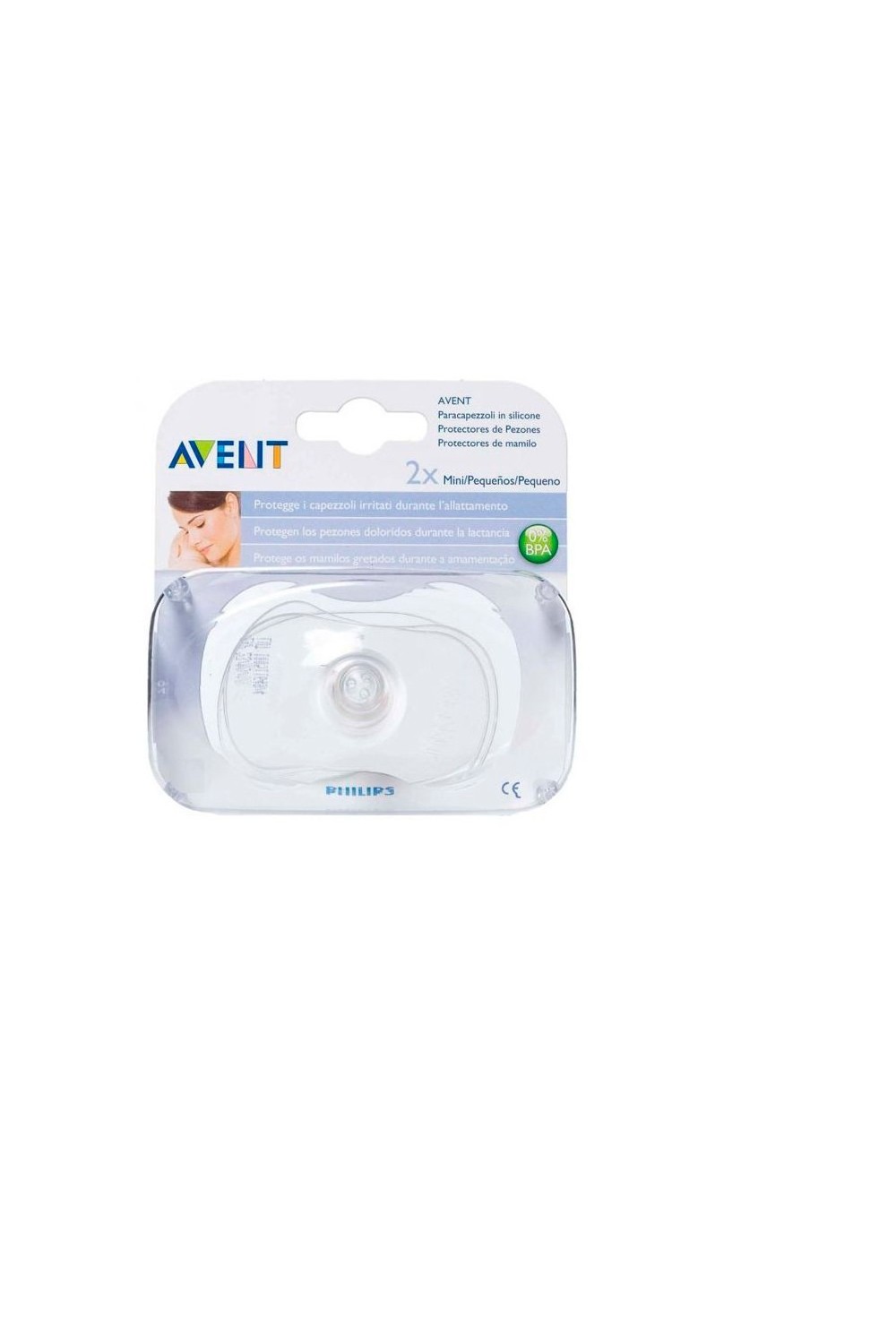 Avent 2 Mini Silicone Nipple Shields