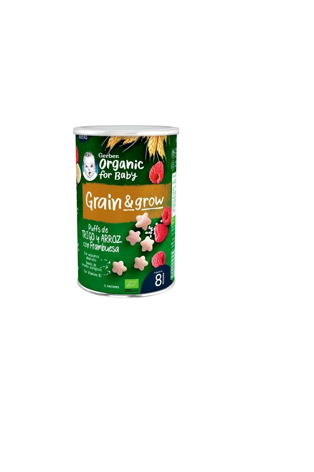 Gerber Snack Organic Cereals and Raspberry 35g