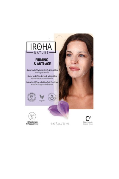 Iroha Nature Firming y Anti-Age Backuchiol y Peptides Firming Face Mask 2