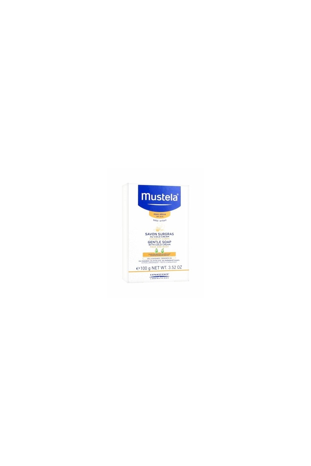 Mustela Gentle Bath Soap  With Cold Cream  100g