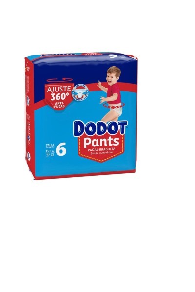 P Dodot Pants Talla 6 27 Uds