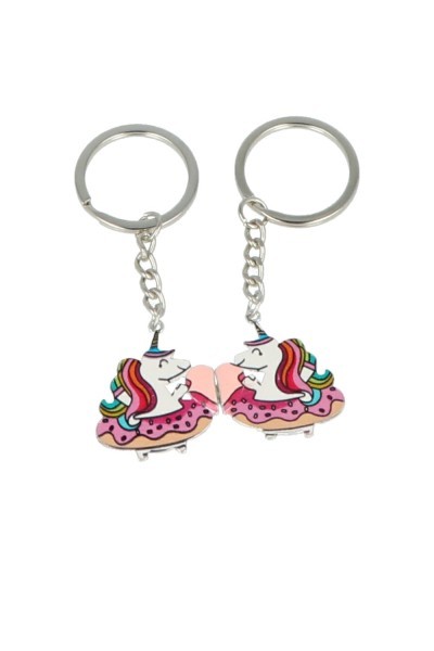 Inca Unicorn Keychains With Magnet BFF 2 Units