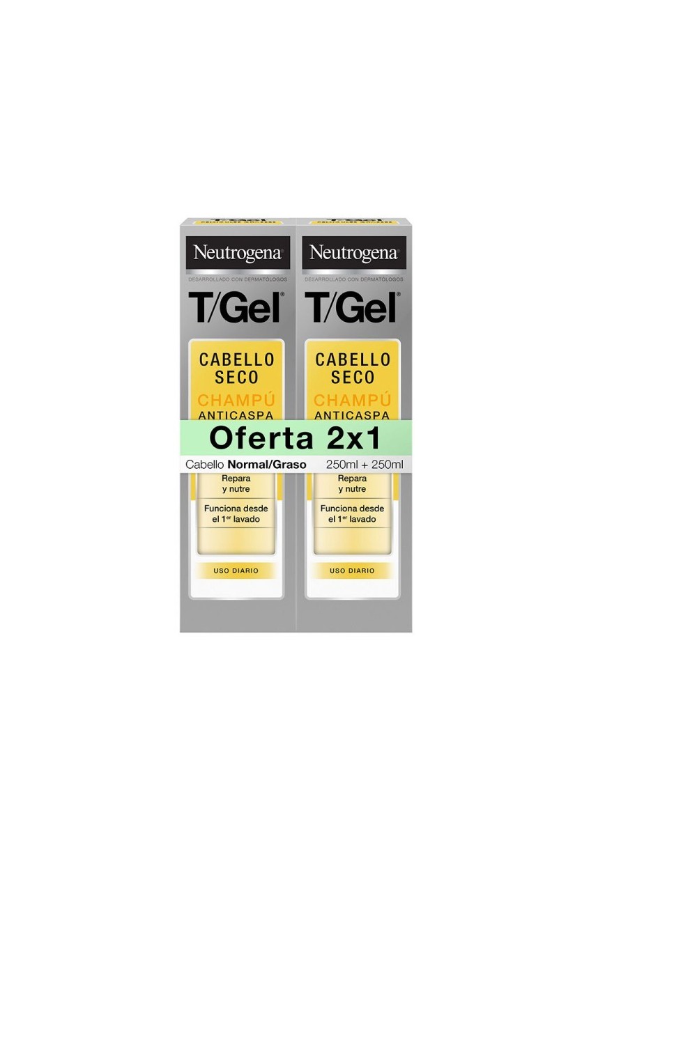 Neutrogena T/Gel Anti-Dandruff Shampoo Normal-Dry 2 x250ml