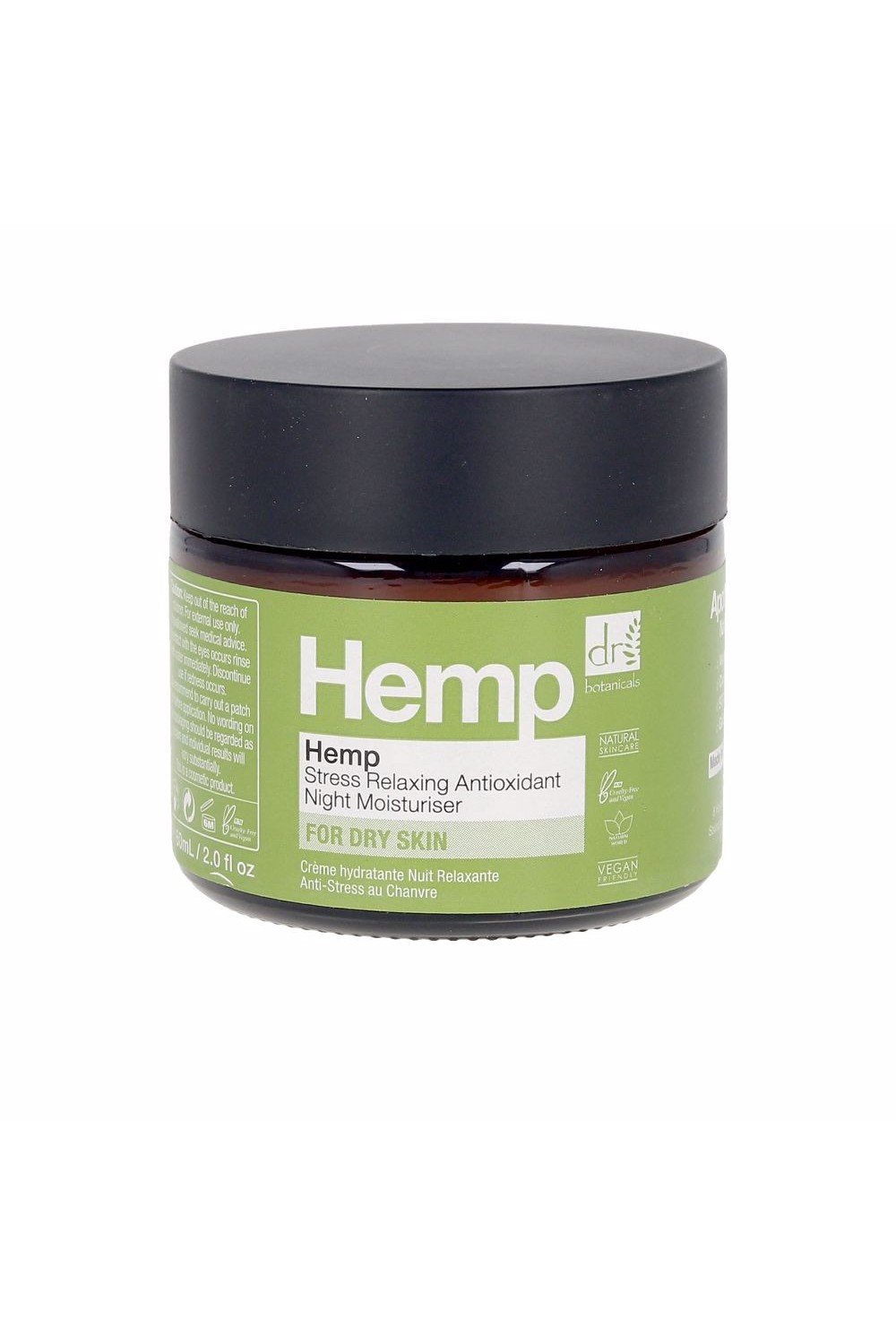 Dr Botanicals Hemp Stress Relaxing Antioxidant Night Moisturiser 60ml