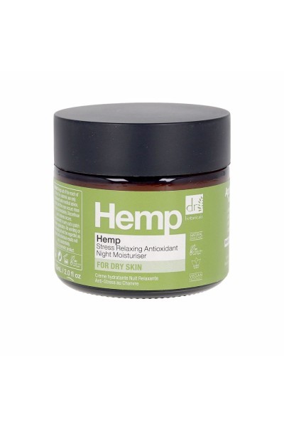 Dr Botanicals Hemp Stress Relaxing Antioxidant Night Moisturiser 60ml