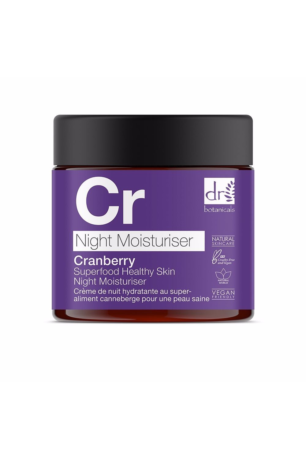 Dr Botanicals Cranberry Superfood Healthy Skin Night Moisturiser 60ml