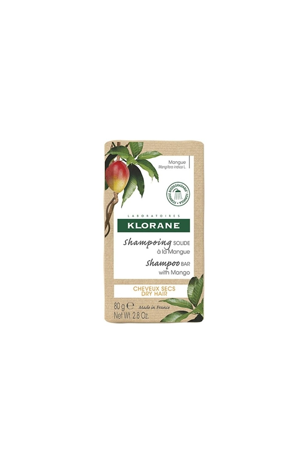 Klorane Mango Solid Shampoo 80gr
