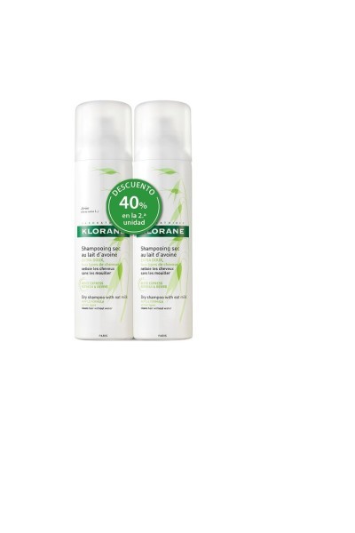 Klorane Ultra Gentle Dry Shampoo Oat Extract 2x150 ml