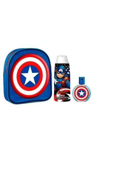 MARVEL - Captain America Eau De Toilette Spray 50ml Set 3 Pieces