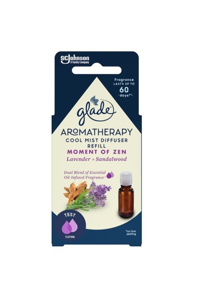 Glade Aromatherapy Moments Of Zen Lavander And Sandalwood Electric Air Freshener Refill 1 Unit