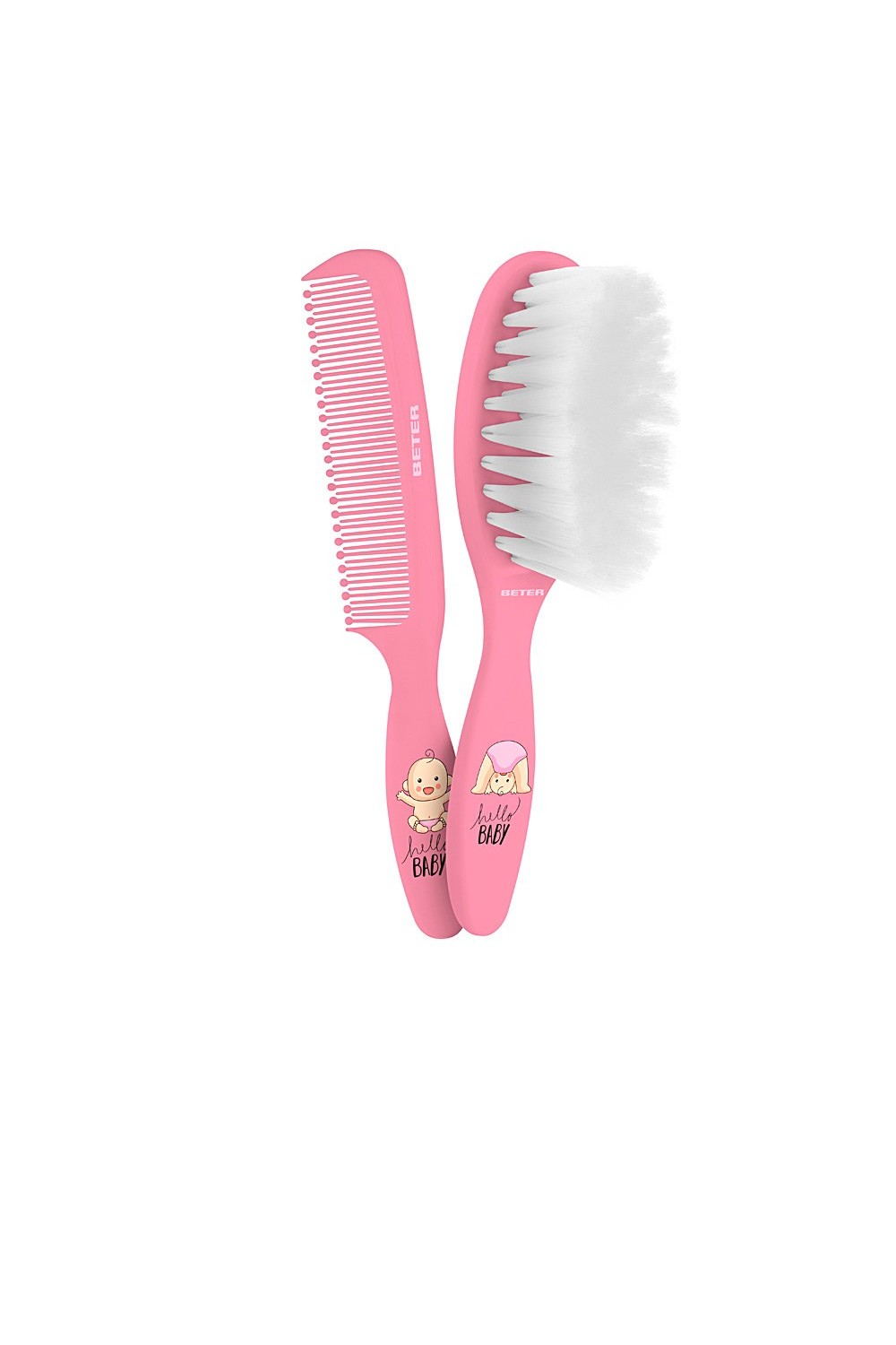 Beter Baby Brush And Comb Set Pink