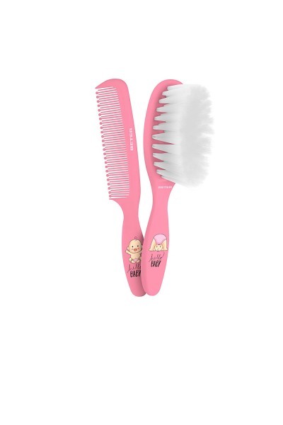 Beter Baby Brush And Comb Set Pink