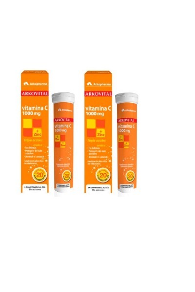 Arkopharma Arkovital Vitamin C 20 Effervescent Tablets Duplo