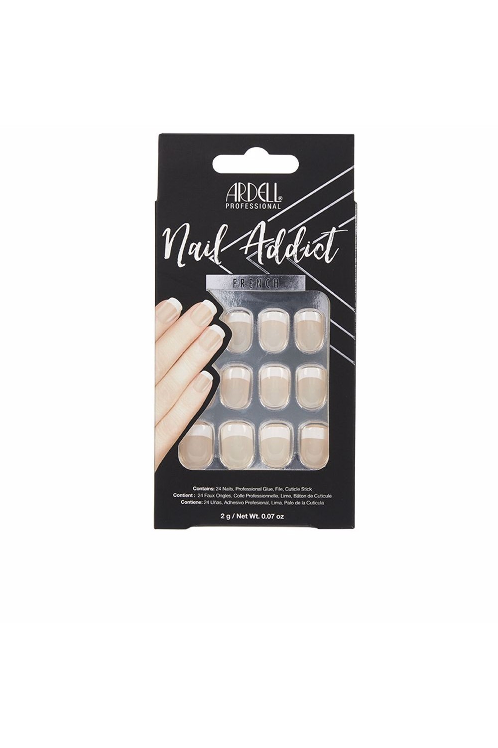 Ardell Nail Addict Classic French False Nails