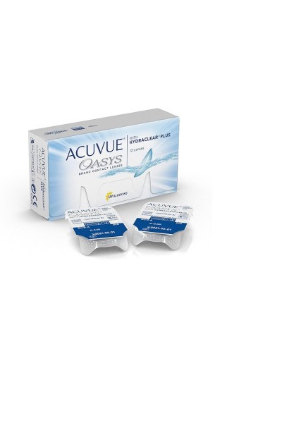 Acuvue Oasys Hydraclear Contact Lenses Replacement 2 Weeks -2.25 BC/8.4 12 Units