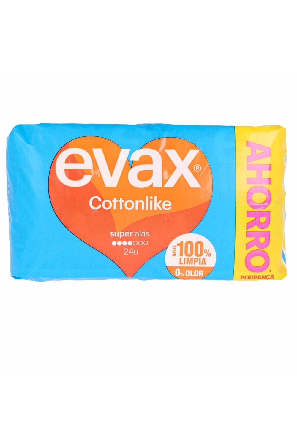 Evax Cottonlike Compresas Super Alas 24 U