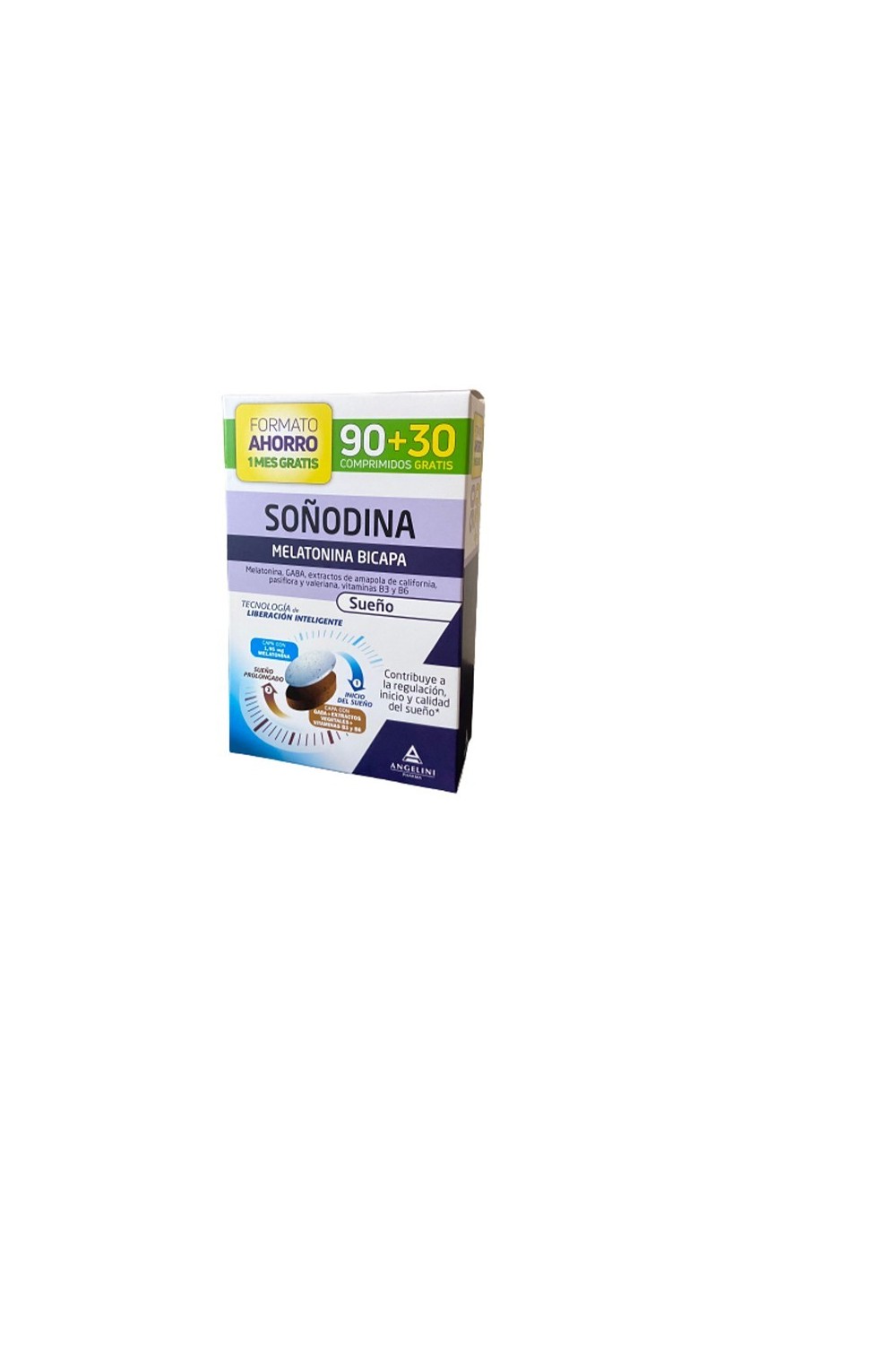 Angelini Soñodine Melatonin Bilayer 90+30 Tablets