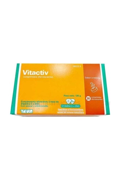 TEVA PHARMA - Teva Vitactiv 30 Effervescent Tablets 120g