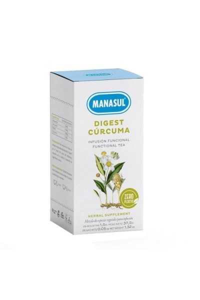 Manasul Digest Turmeric 25 Tea Sachets 37,5g