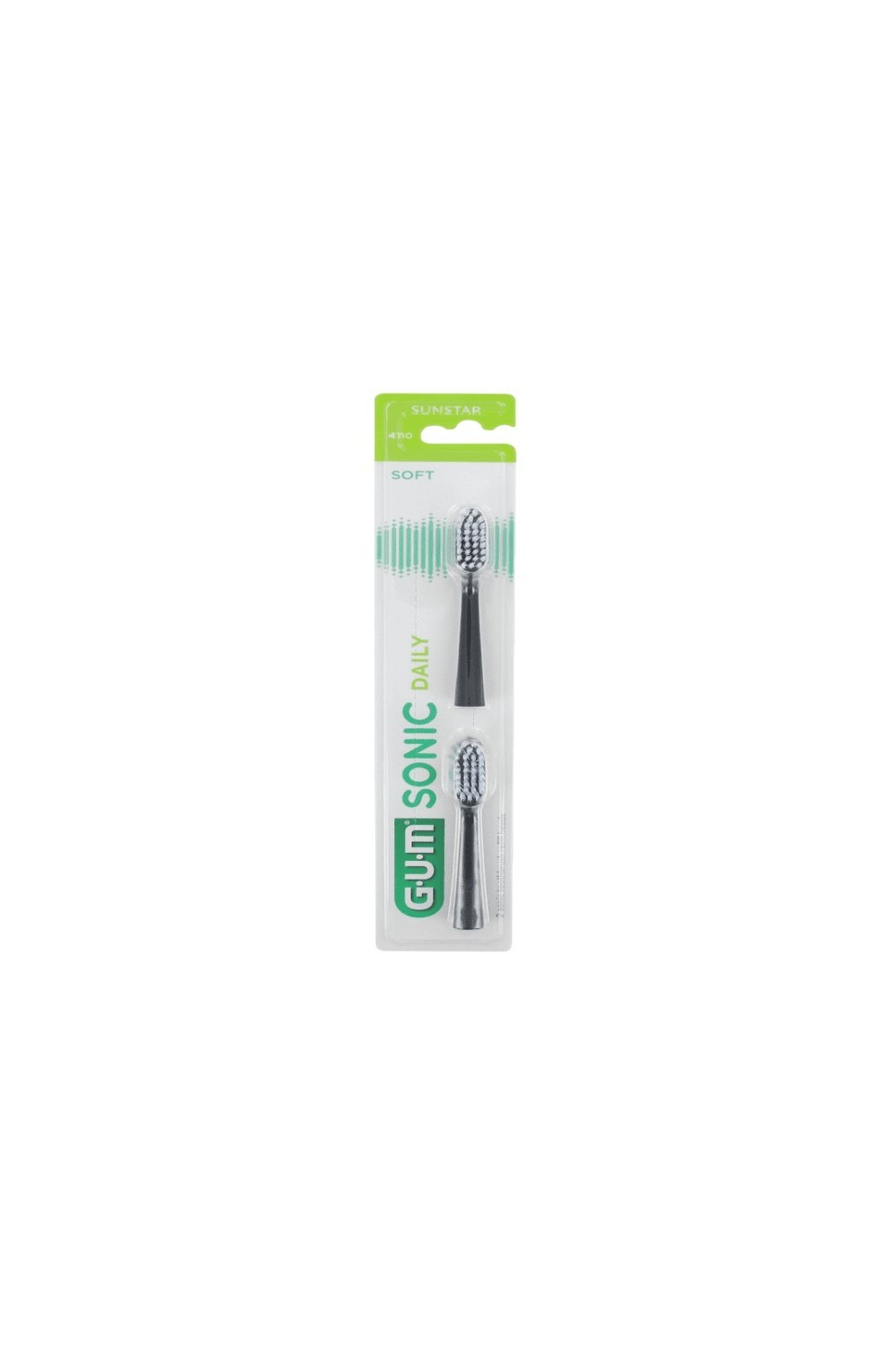 Gum Sonic Daily Refills Black Brush 2U