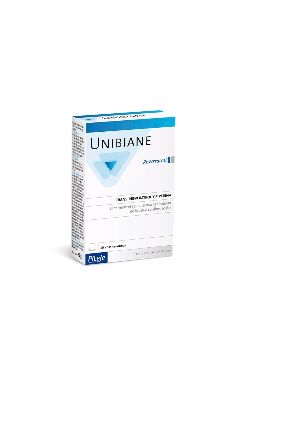 Pileje Unibiane Resveratrol 30 Capsules