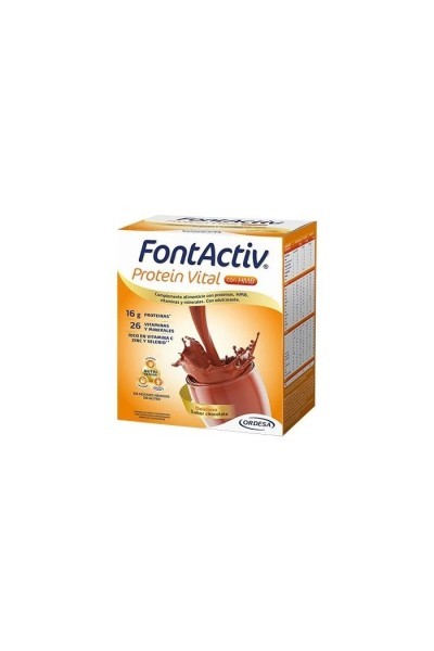 Ordesa Fontactiv Protein Vital Chocolate 14 Envelopes